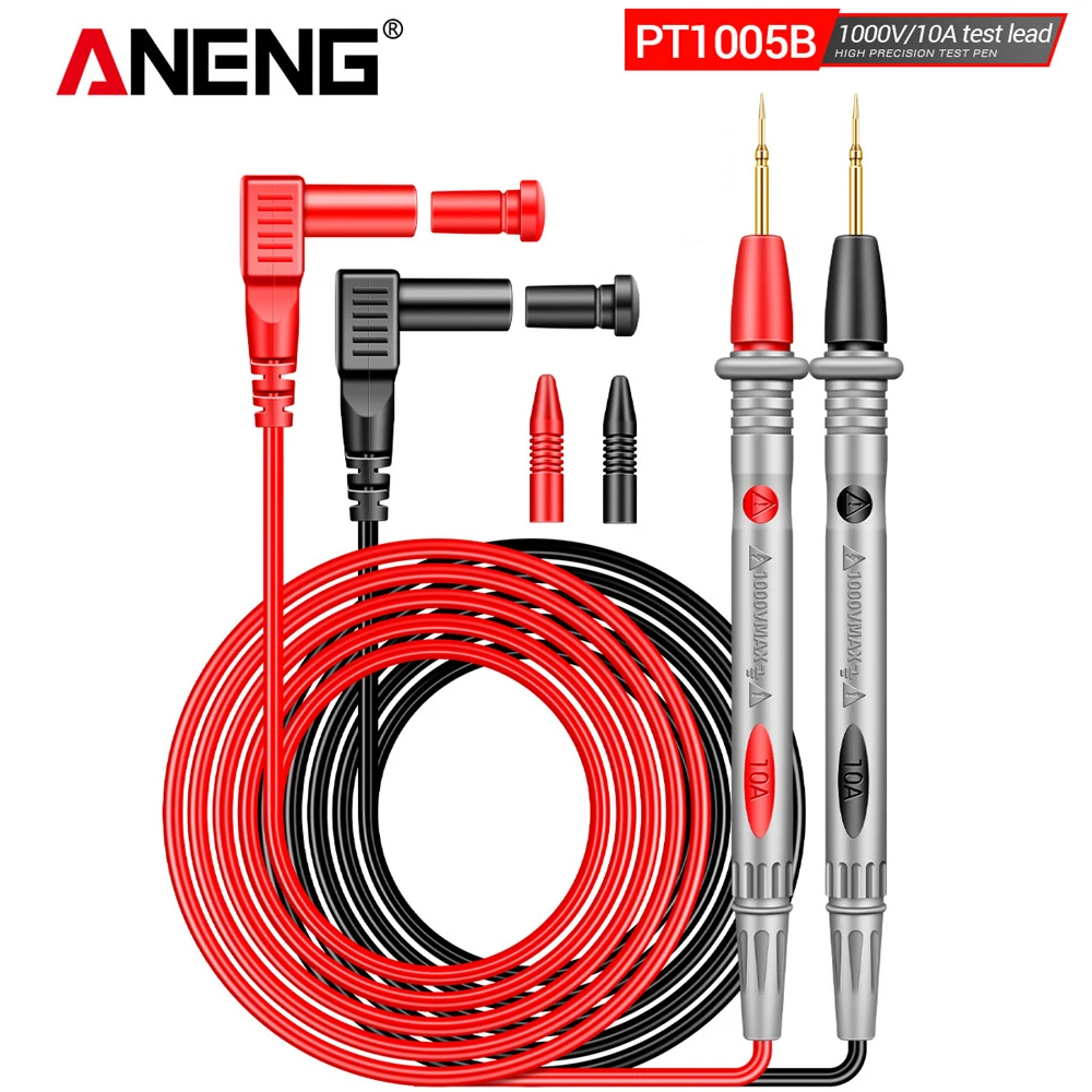 ANENG PT1005B Digital Multimeter Probe Test Leads 1000V 10A Universal Needle Tip Multi Meter Tester Lead Probe Wire Pen Cable