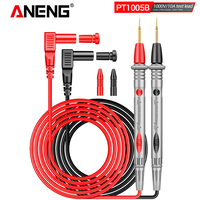 ANENG PT1005B Digital Multimeter Probe Test Leads 1000V 10A Universal Needle Tip Multi Meter Tester Lead Probe Wire Pen Cable