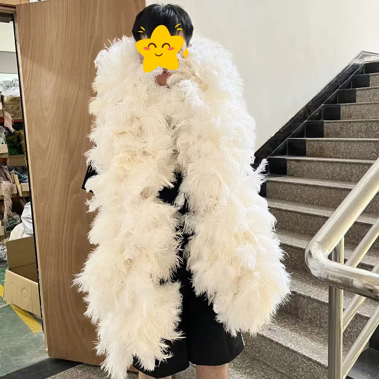 Customized Pure White Ostrich Feathers Boa The Whole10-18cm 