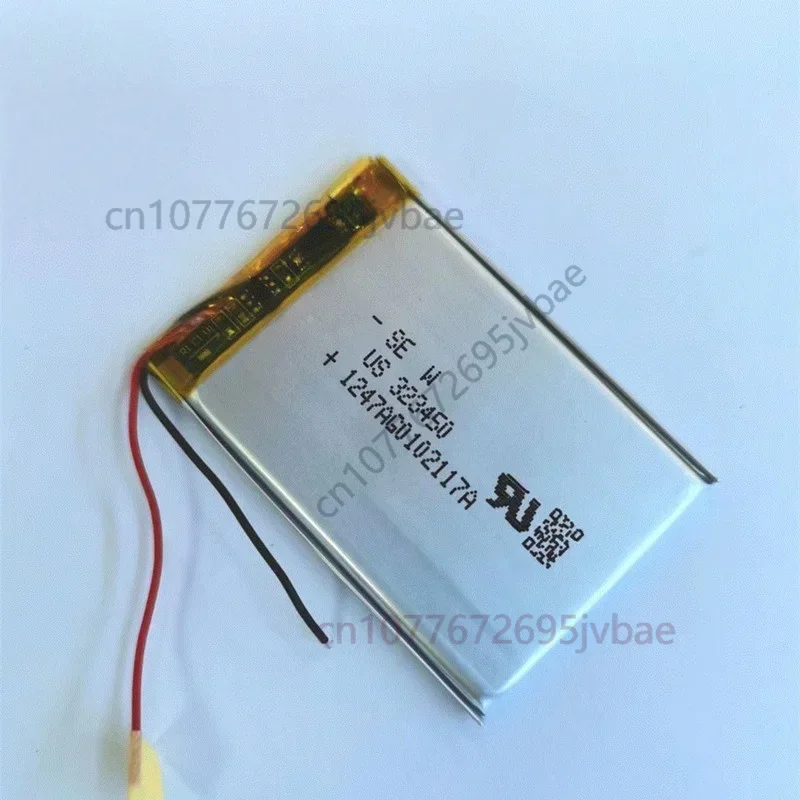 Rechargeable Li-Po Cell 323450 3.7V 500mAh for Smart Wearables, Medical Products and Card Readers