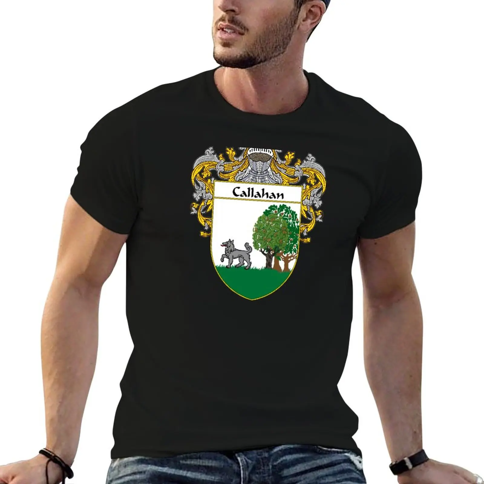 Callahan Coat of Arms/Family Crest T-Shirt Sweat Absorbing Sports Tee Shirt