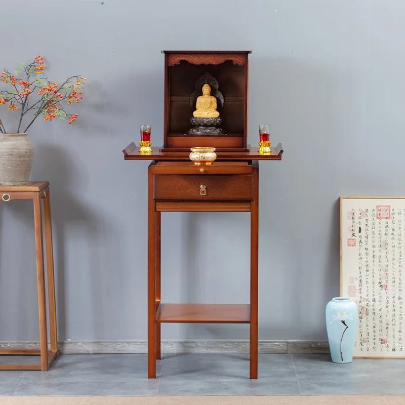YFY table incense case household widening modern simple table cabinet Guan Gong God of Wealth Gong Tai small niche cabinet