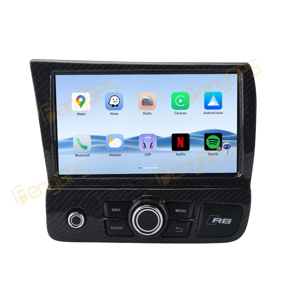 9 Inch Screen Car Radio For Audi R8 2007-2015 Android Auto GPS Navigation Multimedia Video Stereo Receiver Head Unit