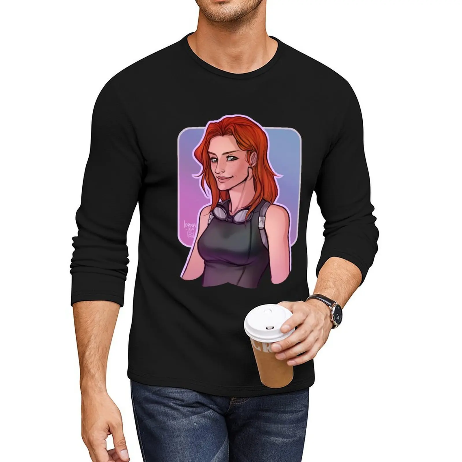 

Mara Long T-Shirt anime clothes korean fashion graphic t shirt oversized t shirts men clothing