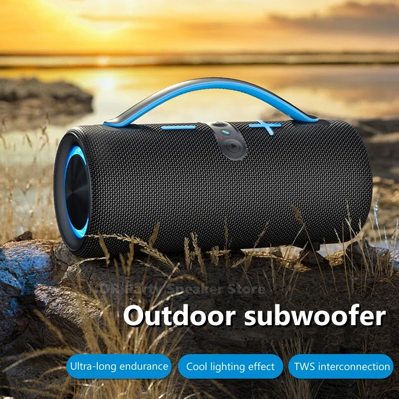 

30W Outdoor Subwoofer Colorful LED RGB Light Super Bass BT5.3 Speaker Computer Laptops Tablets PC Smart Phone Game Speakers