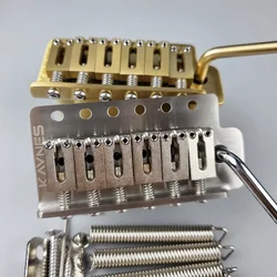 【Made in Japan】 KAYNES 52.5MM ST Electric Guitar Tremolo System Bridge With Stainless Steel / Brass Block Saddle KY01S