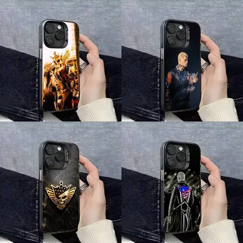 

C-Cody Rhodes Phone Case For iPhone 16,15,14,13,12,11,Mini,Pro,E,SE4,XS,MAX Black Candy Matte Box