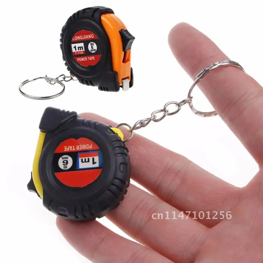 Portable Mini Retractable Keychain Ruler Heart-shaped Tape Measure 1m Pull Ruler