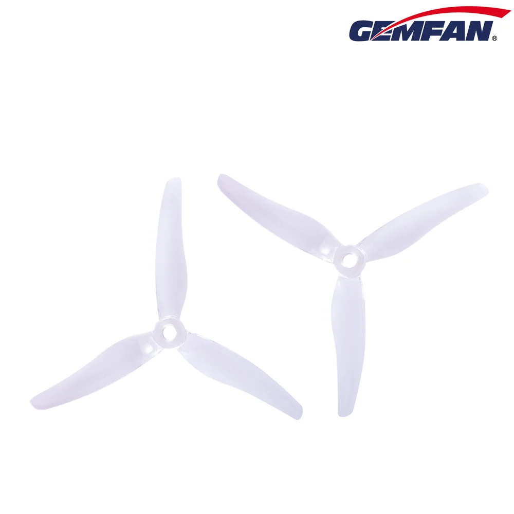 4 Pcs/ 2 Pairs Gemfan 51433 5 Inch 3 Blade/ Tri-Blade Propeller Props CW CCW Brushless Motor FPV Propeller for FPV Racing Drone