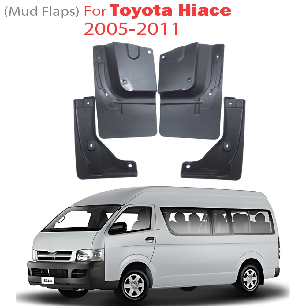 

FOR Toyota Hiace 7 Seat Mudguards Fender Mud Flap Guard Splash Mudflaps Car Accessories Auto Styline Front Rear 4pcs Mudguard