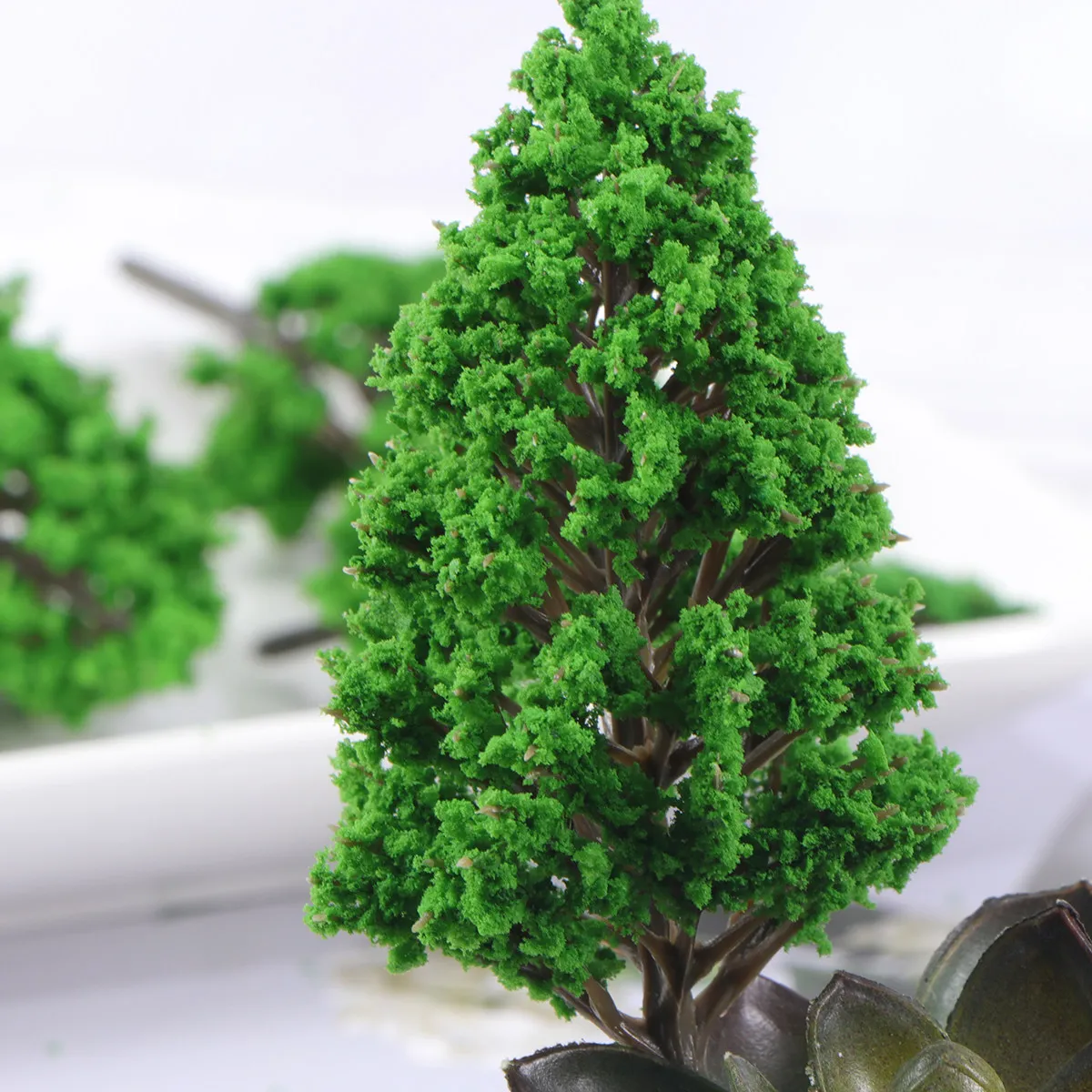 

7Pcs Plastic Poplar Tree Landscape DIY Micro Garden Decoration 3Cm 4.5cm 6.5cm 8Cm 10Cm 12Cm 14Cm Scenery Green Plant for Micro