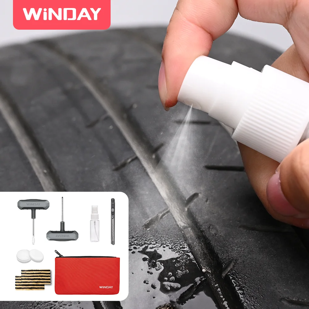 Emergency Tubeless Tire Repair Tool T-Handle Heavy-Duty universal Tire Repair Device, Easy to Operate, Suitable for Roadside Emergency Repair of Automobiles, Motorcycles, Locomotives, Bicycles, ATVs, Vans and Off-Road Vehicles