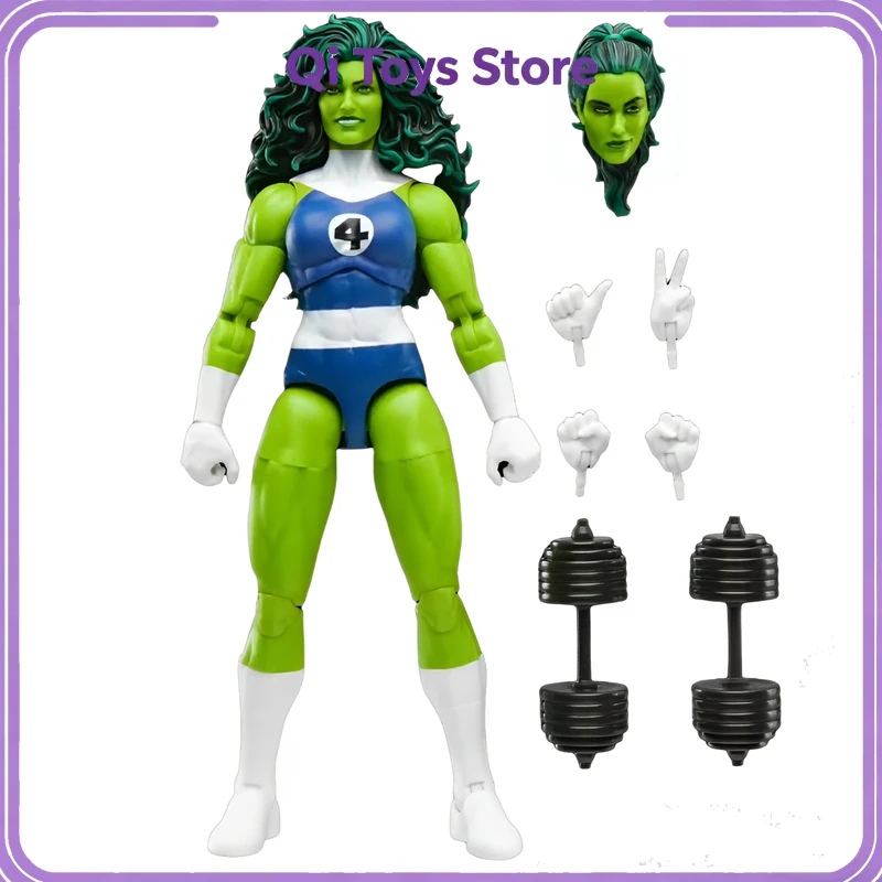 

6-Inch Marvel Legends 4 Fantastic Four She-Hulk Action Figures Movable Joints Collectible Model Toy Ornaments Toy Birthday Gift