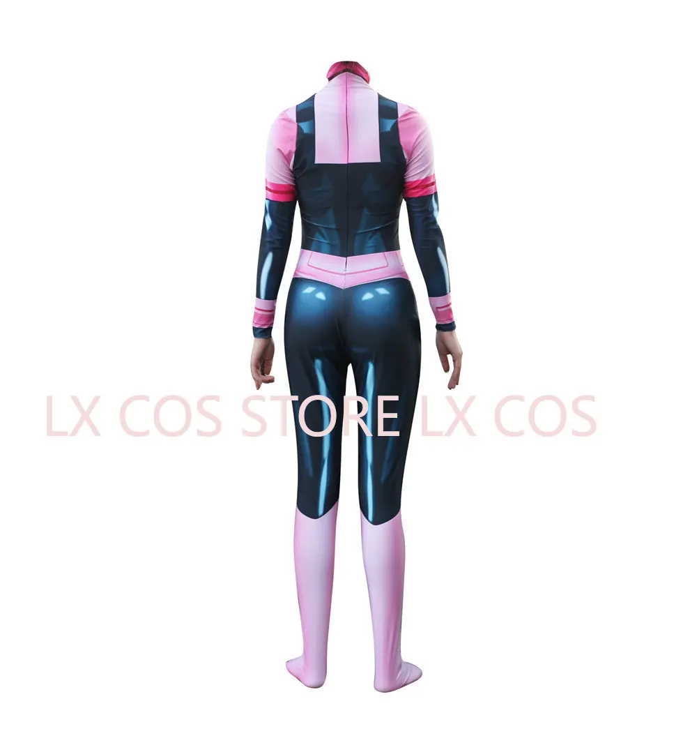 Uraraka Ochako Bodysuit Jumpsuit Kostuum Anime Ochaco Cosplay Catsuit Pak Zentai Cos