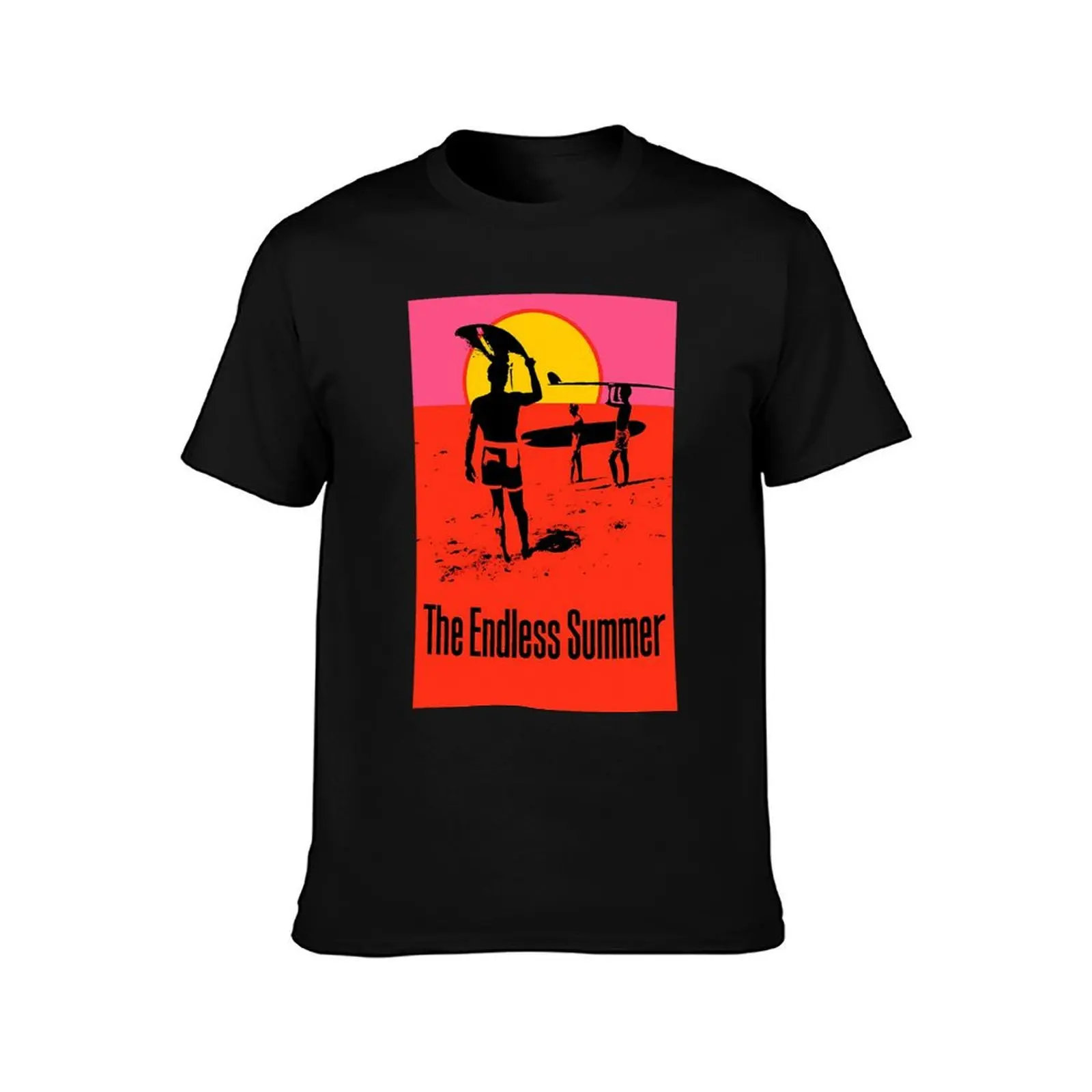 The Endless Summer Full Poster T-Shirt Fashion Print Casual Short Sleeve T-Shirt