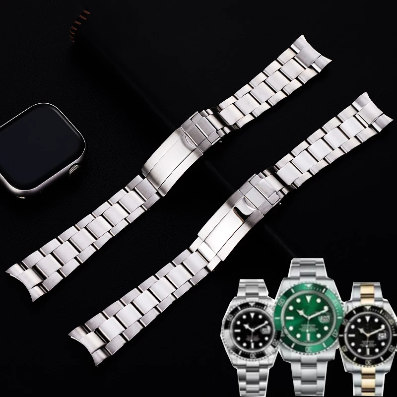 

Watch Bracelet for Rolex DAYTONA GMT SUBMARINER Watch Accessories Metal Strap Stainless 904 Steel Watch Band Chain 20mm 21mm