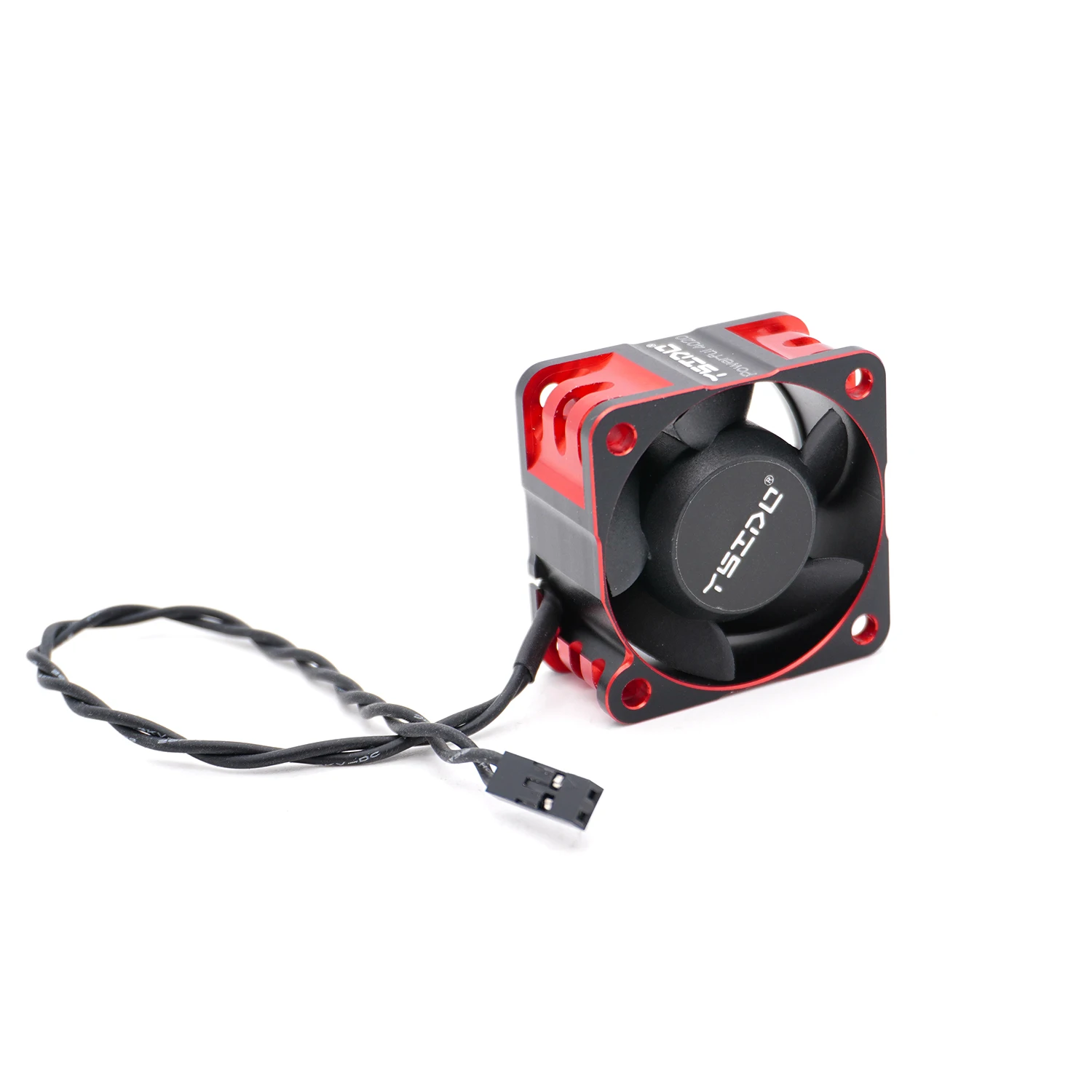 YSIDO 4020 40mm Aluminum Metal Cooling Fan 5-Blade for 1/8 1/10 RC Car ARRMA Traxxas Axial SCX10 TRX4 4068 4274 4282 Motor ESC