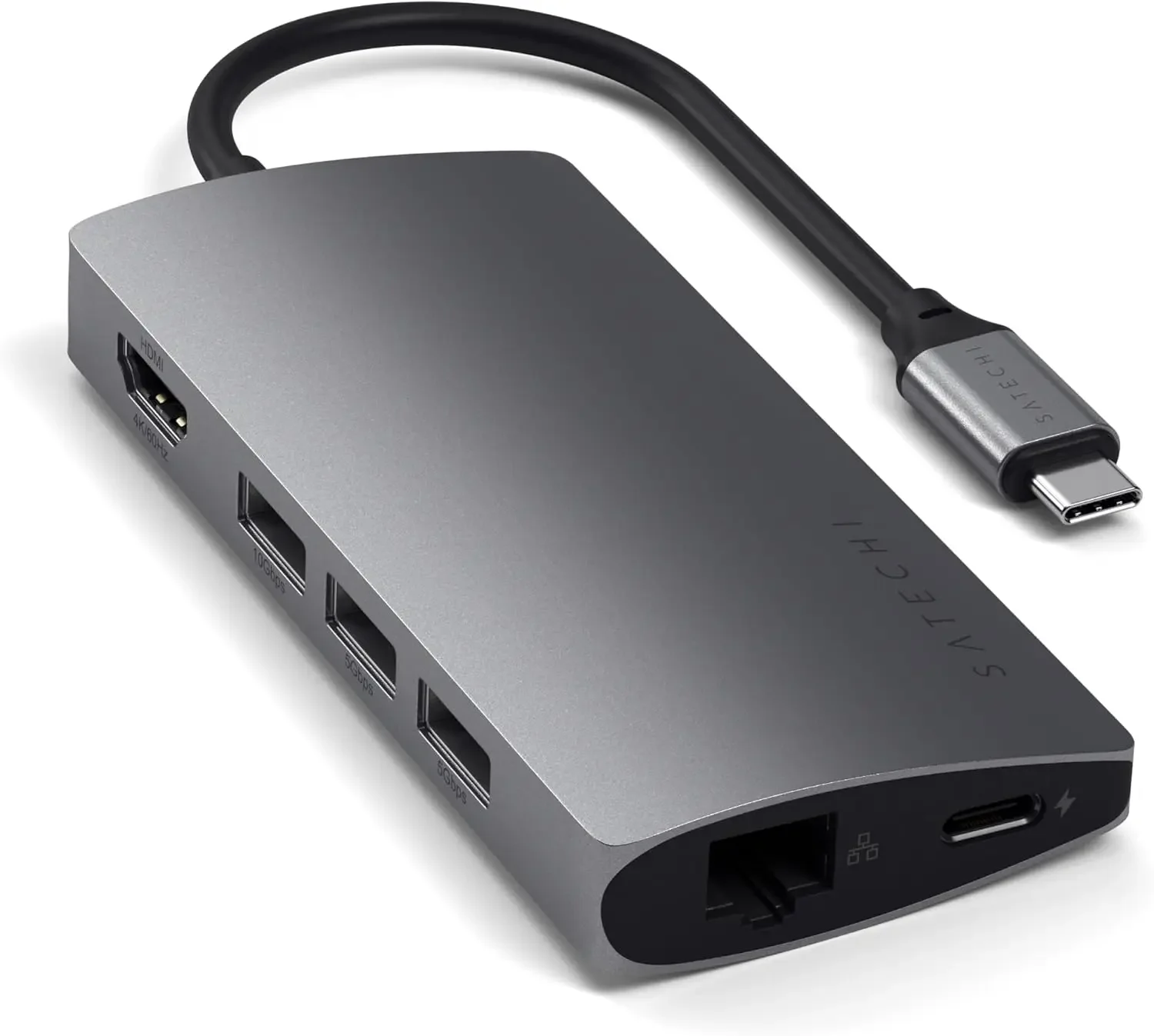 8-in-1 USB-C Hub with 4K HDMI, 115W PD Charging, Ethernet, Card Readers for Laptops and Tablets