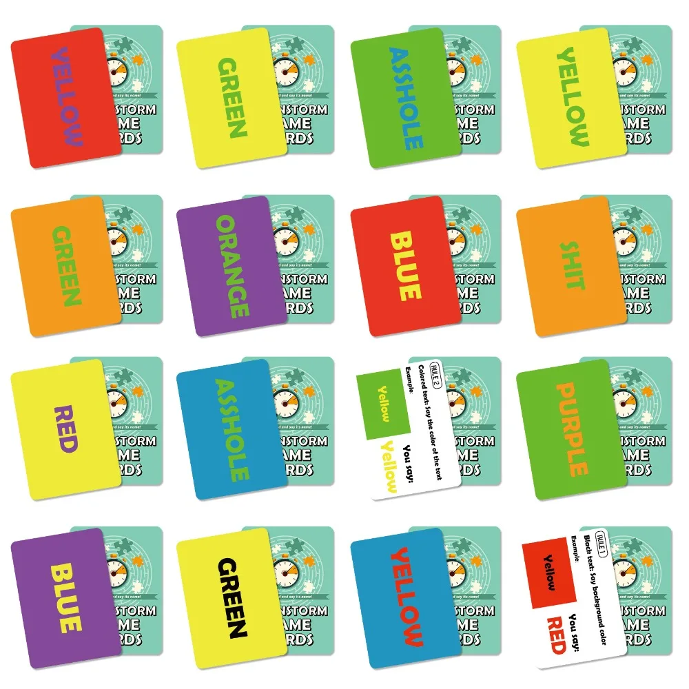 

New 50 Reaction Skill Challenge Multiplayer Board Game Cards English Version Party Gathering Toy Fun Lively Exciting Engaging