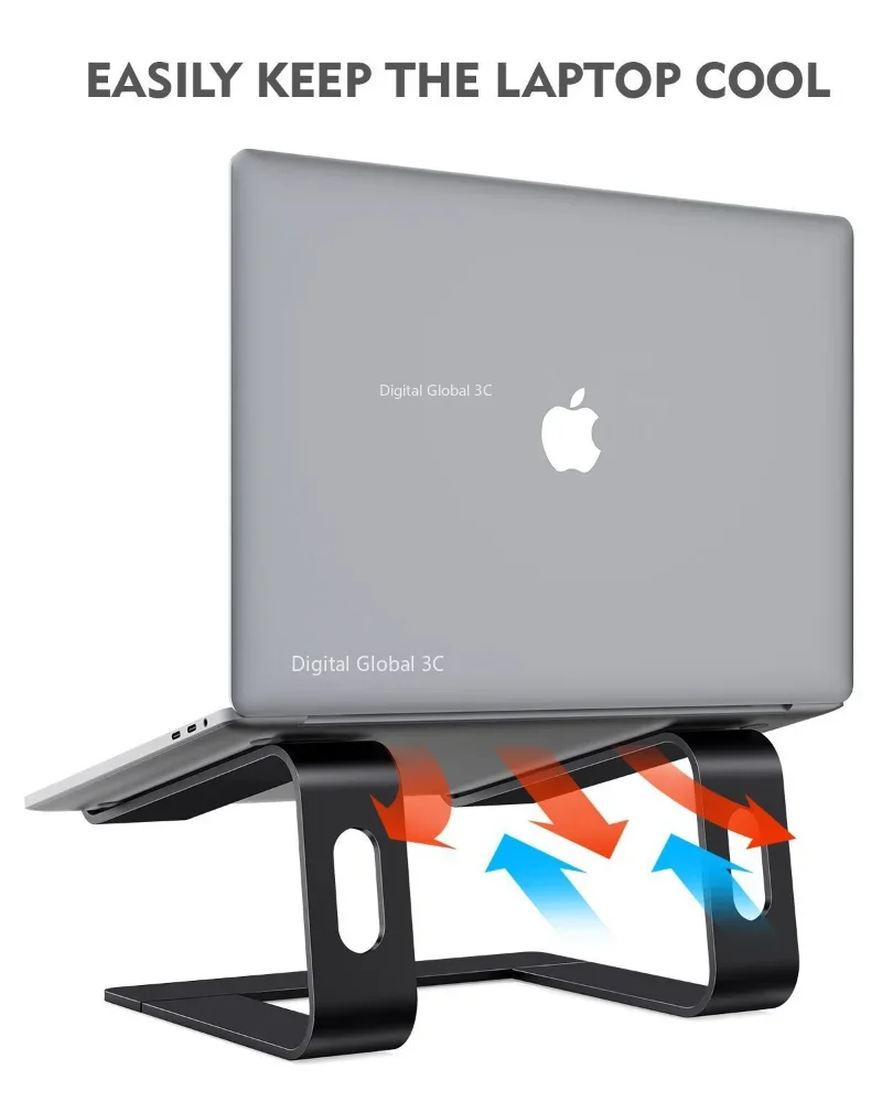 Supporto per Laptop verticale supporto per Computer portatile ergonomico in alluminio supporto per Notebook Riser per Laptop supporto Macbook Pro