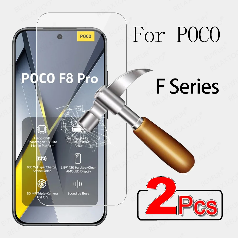 

Защитное закаленное стекло для POCO F8 Pro POCOF8 Ultra POCOF8Pro POCOF8Ultra F8Pro F8Ultra 5G Защитная пленка для экрана Mica Cover