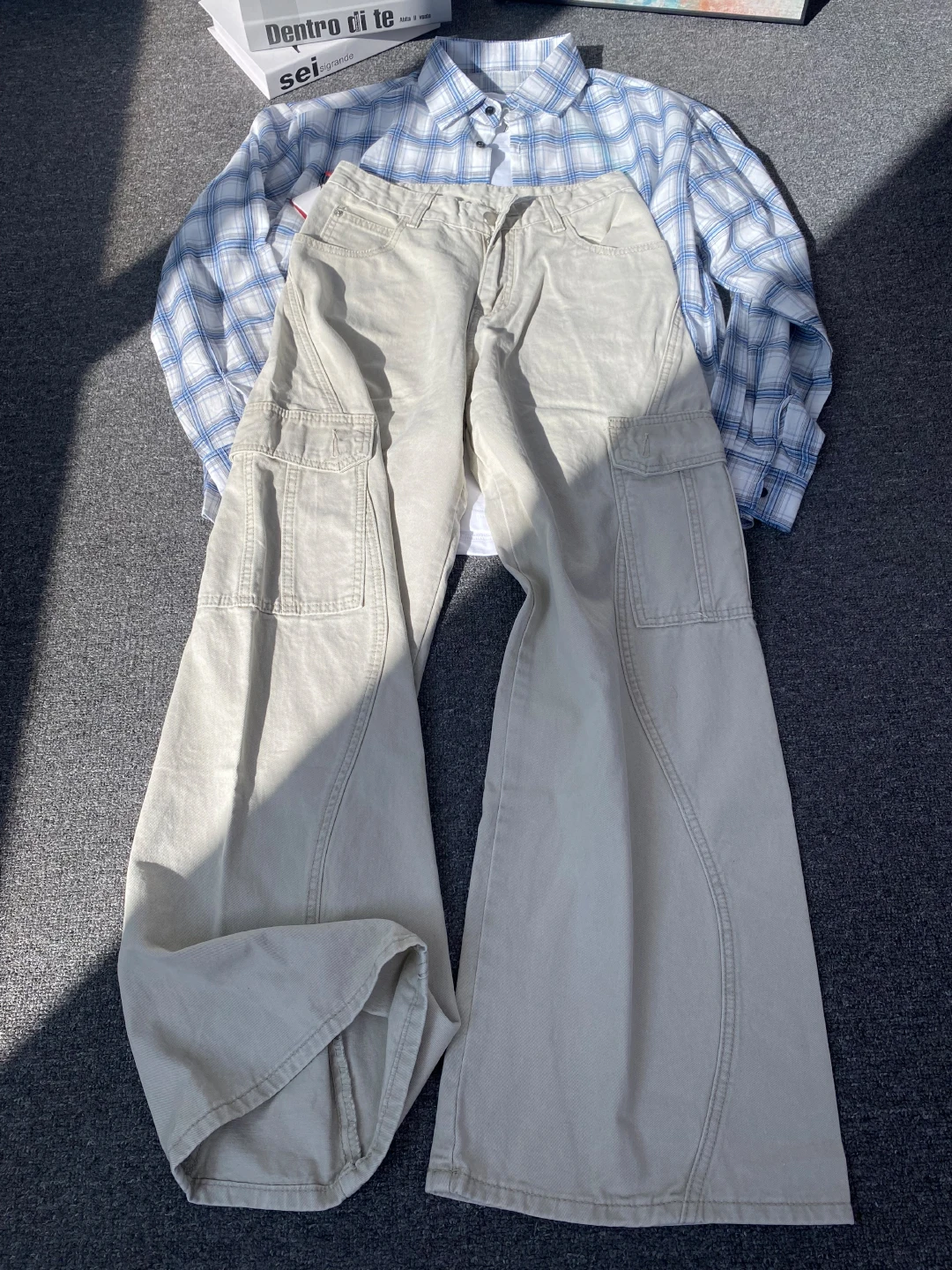 

Винтажные мужские брюки для спецодежды Waed, весна 2024, свободные прямые повседневные брюки в американском стиле High Street Sle, молодежная энергия