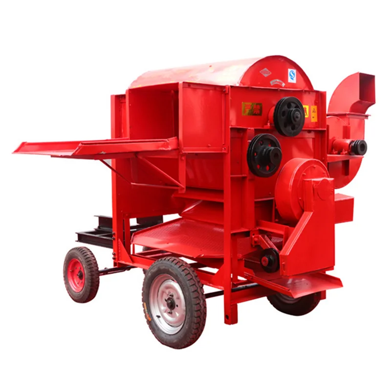 Paddy Rice And Wheat Gain Soybean Large Thresher Machine Mobile Gasoline Or Diesel Sorghum Millet Rapeseed Threshing Equipment