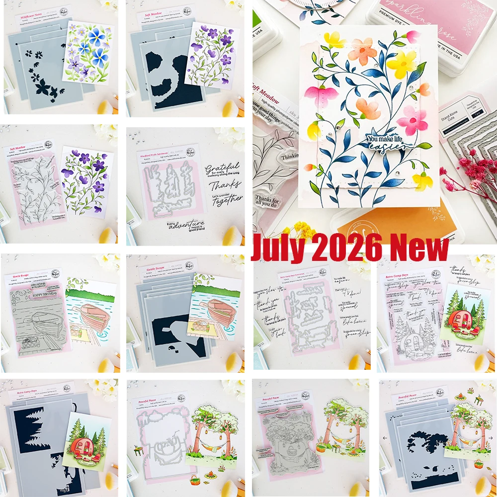 2026 Neue Woodland Trails Metall-Stanzformen DIY Fotoalbum Geburtstag Prägung Scrapbooking Grußkarte Handgemachte Vorlage