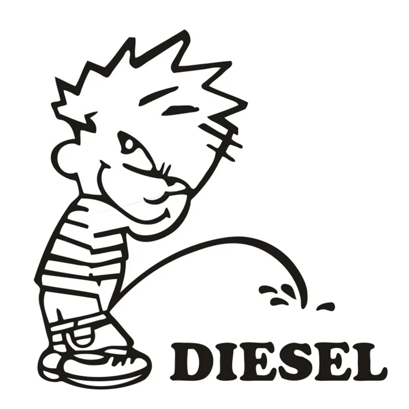 

Baby Diesel Side Art Bumper Decor Pattern Car Sticker Automobiles Motorcycle Exterior Accessories PVC Decals for Bmw Audi Ford