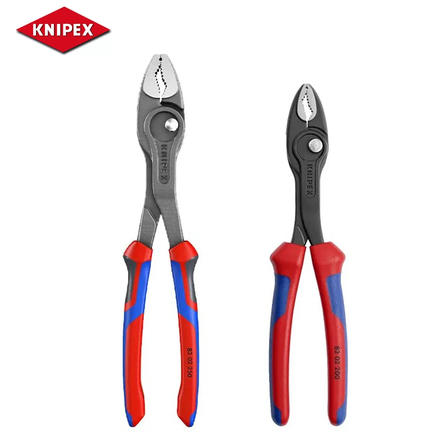 KNIPEX 8202200 8202250 TwinGrip® Slip Joint Pliers 200/250 mm Water Pump Pliers Adjustable Gripping Pliers Hand Tools