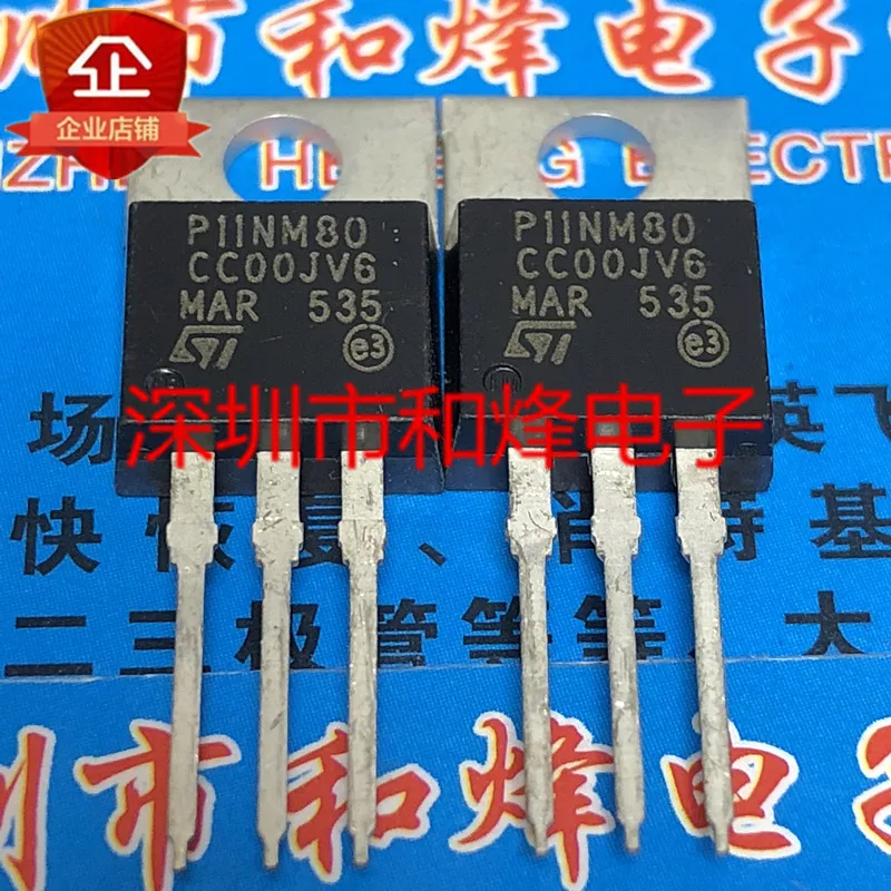 Bộ 5-10 Chiếc P11NM80 STP11NM80 Đến-220 800V 11A Bản Gốc Trên Cổ