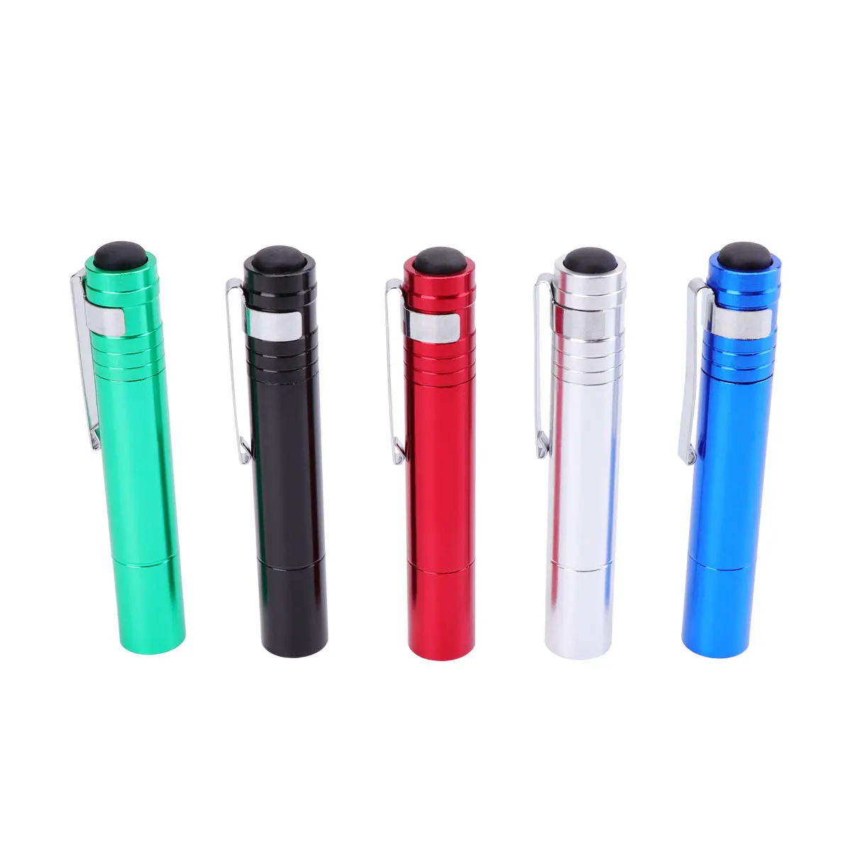 

5pcs Mini LED Flashlights Super Bright Aluminum Body Clip Torch for Travel Camping Emergency Portable Lighting H held