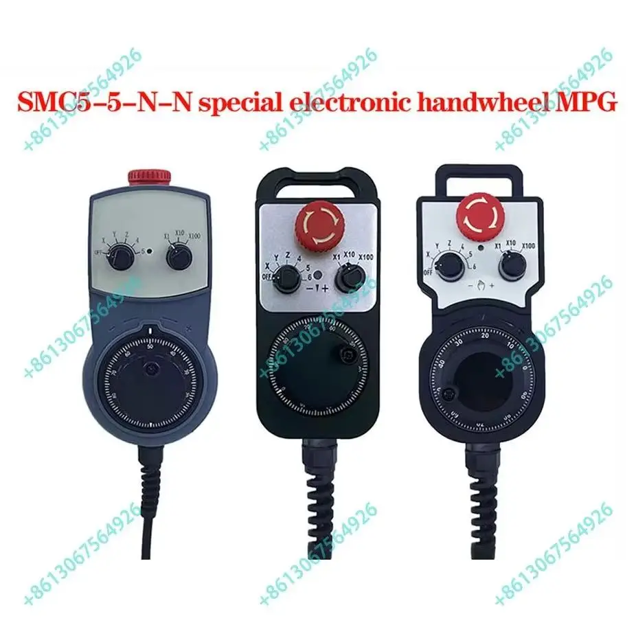 CNC Offline Controller SMC5-5-N-N 5 Axis Support RTCP 500KHz Motion Control System With 5 Axis Emergency Stop Hand Wheel Kit