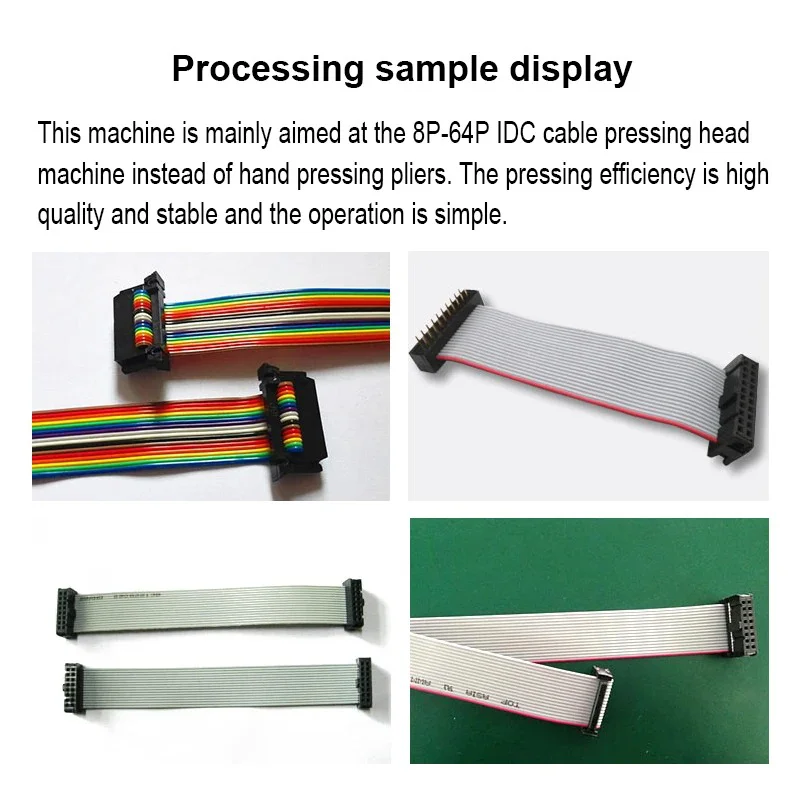 JBS IDC Computer Wire Crimping Machine: 8P-64P Pneumatic Cable Press for Small Terminal Connectors