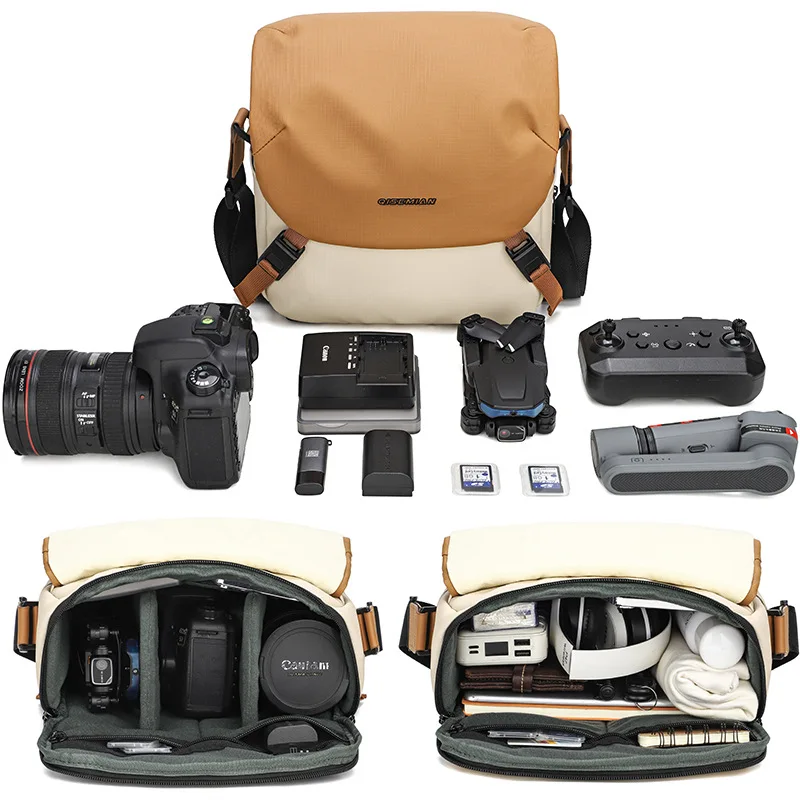 Portable Photography Camera Backpack Waterproof Storage Bags Shoulder Sling Bag