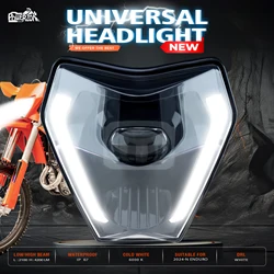 Powerzone Motorcycle New LED 2024 Headlight Head Light For KTM EXC XC SX MX 125 250 300 450 2024 2025 2026 Headlamp Universal