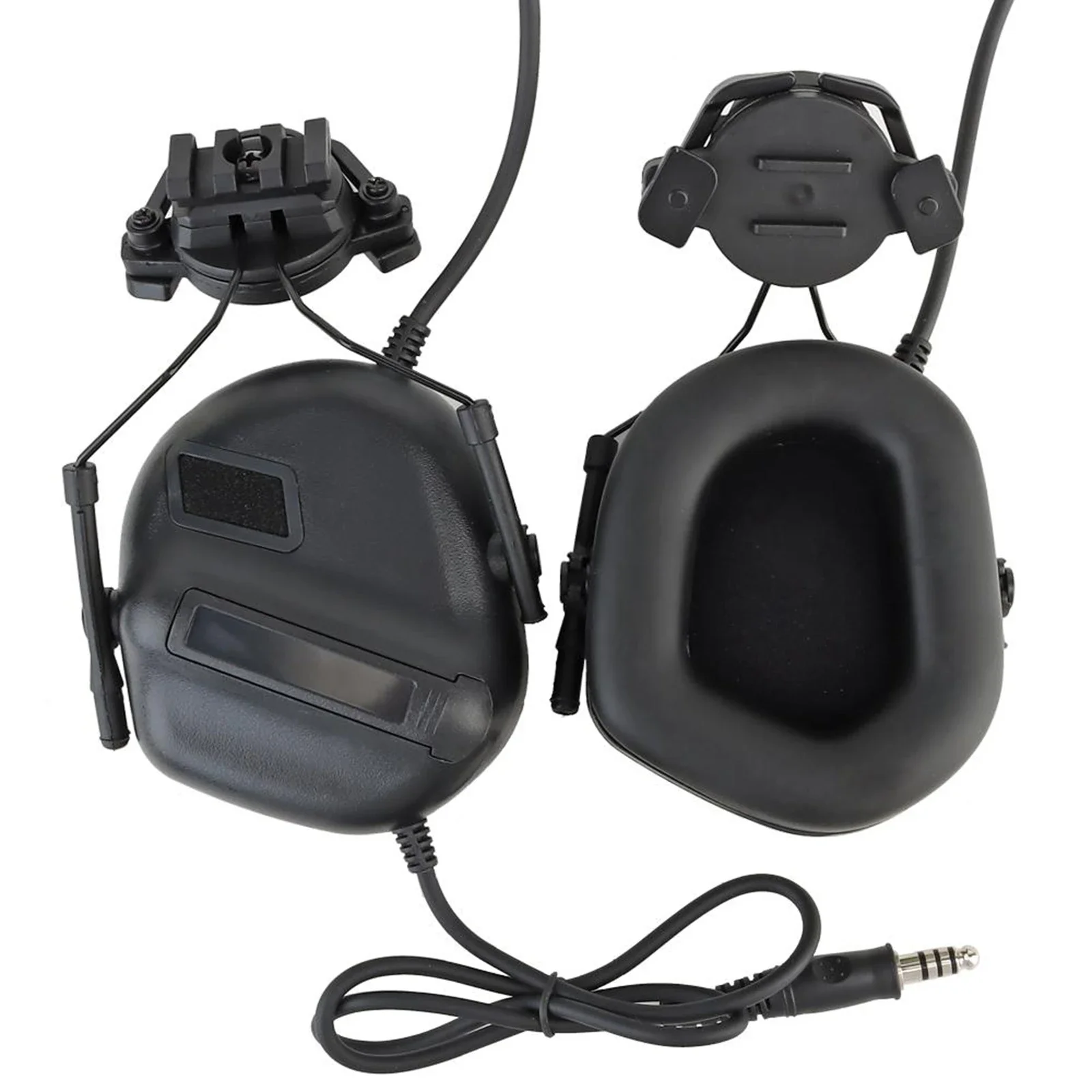 Tactical Headsets with Fast Helmet Rail Adapter Tactical Hunting Shooting Radio Earphone Communication Accessories Headset