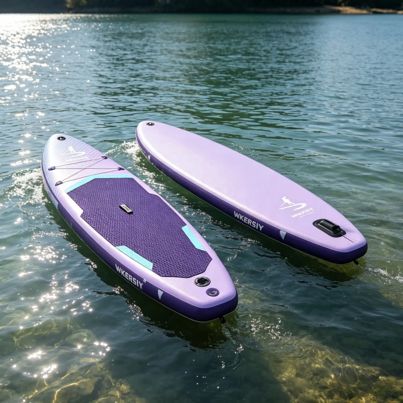 1set Inflatable Stand Up Paddle Board Portable Inflatable Surfboard Foldable Water Rowing Board Outdoor Water Equipment