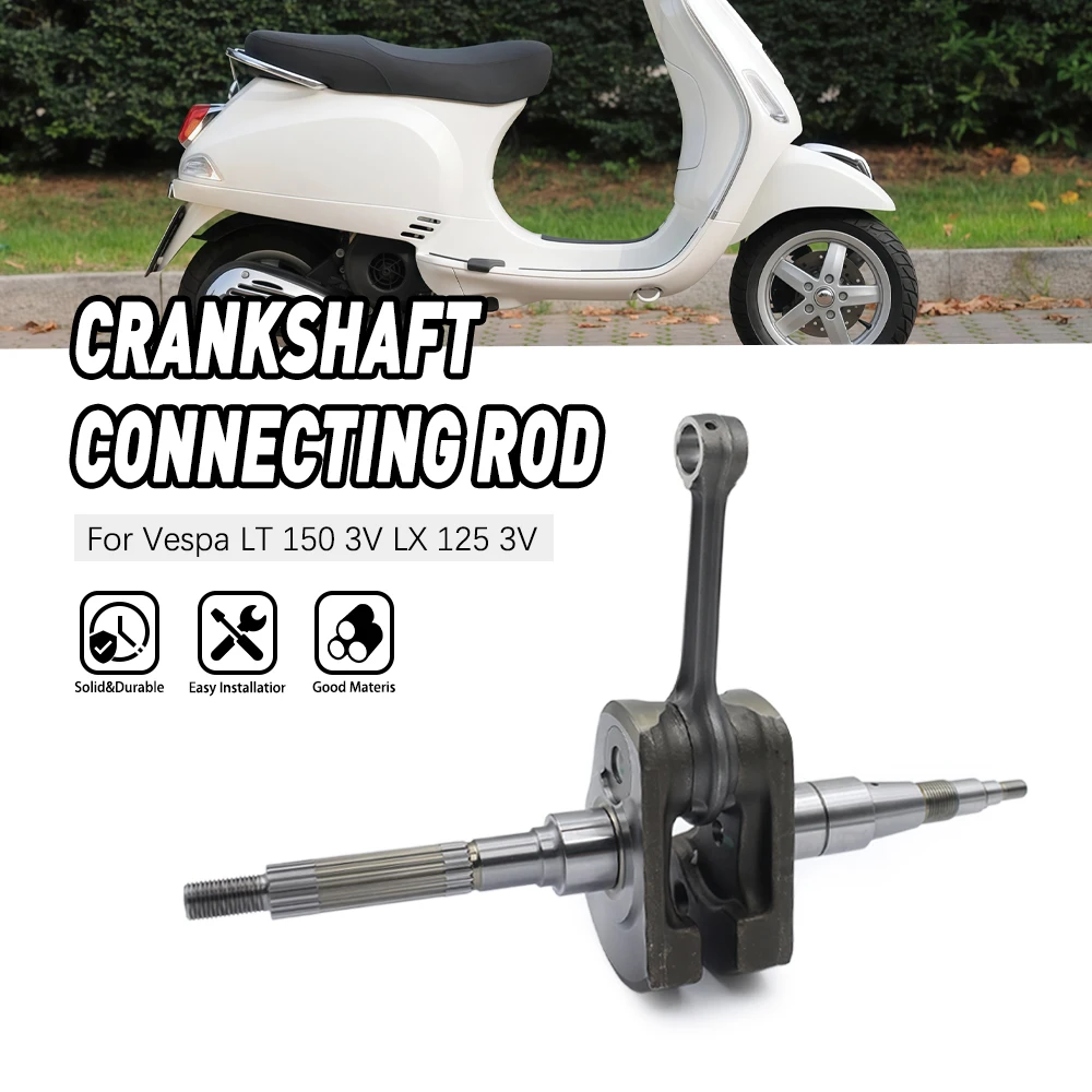 

High Strength Crankshaft Connecting Rod For Vespa Piaggio Sprint 125 3V i.e 2017 i-Get Corrosion-Resistant Engine Motorcycle