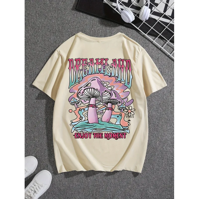

Vintage Street Tee Women's T-shirt Retro Urban Fashion Ladies' Top Cross-Border Style Other Spring Season Regular Sleeve