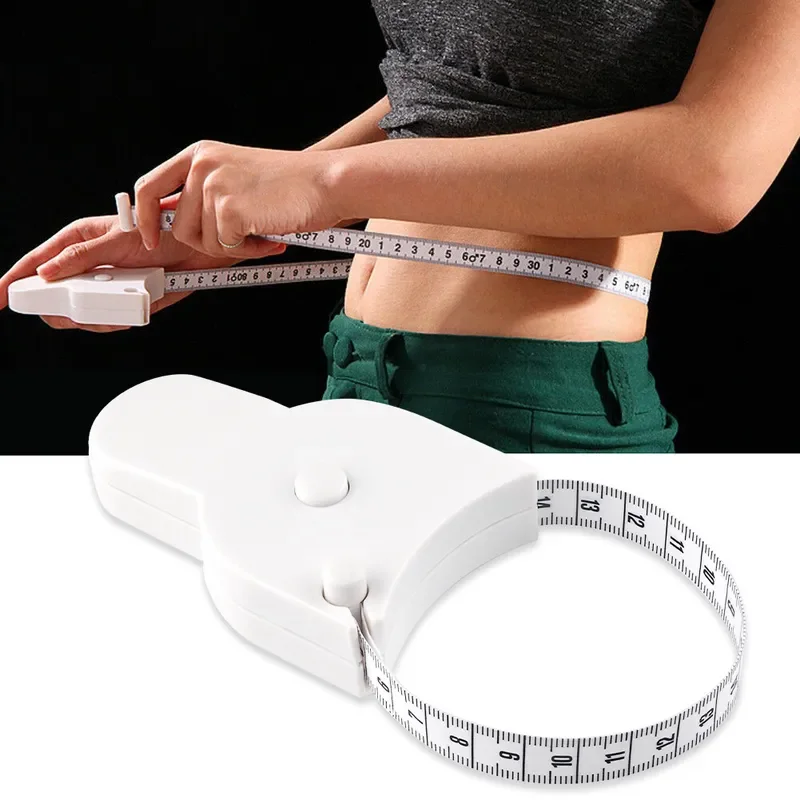 for  1.5m 60inch Healthy Telescopic Soft Ruler Torch Handle Y-shaped Waist Automatic Measuring Tape for Clothing