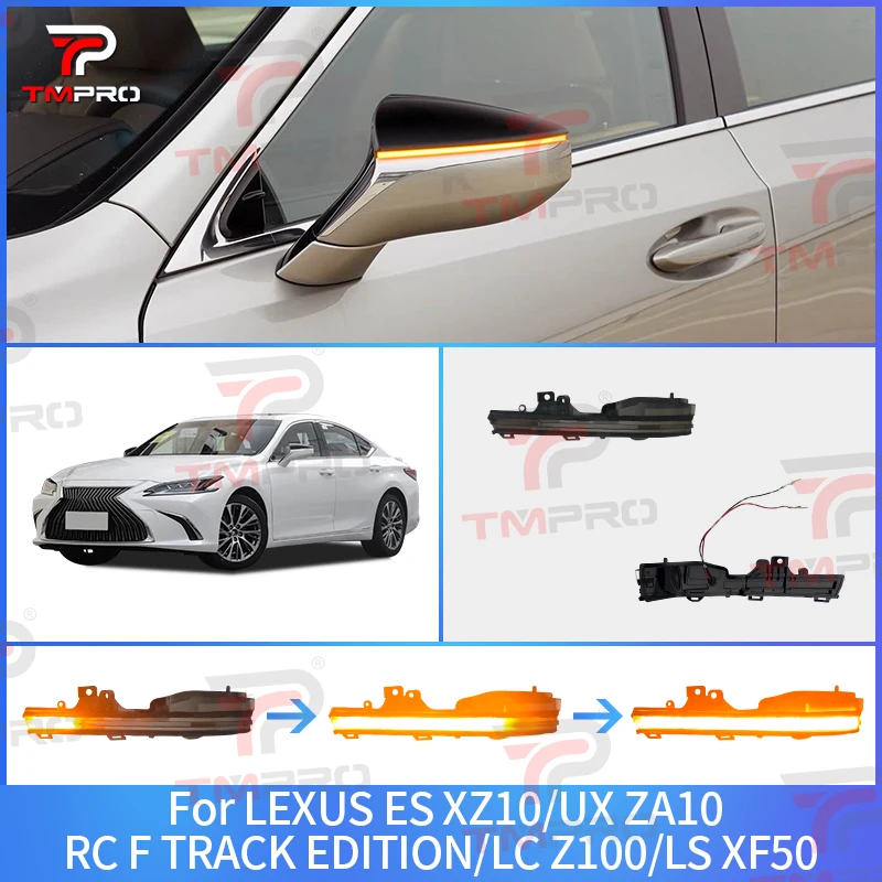 Decorative steering signal and daytime running light mirror turn signal suitable for 2022 Lexus LS ES UX LC IS300h