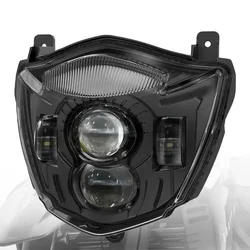 Motorcycle LED Headlight Assembly For Yamaha XT660X 04-06 XT660R 04-16 E-MARK E24 Hi/Low Beam XT660 X/R Dirt Bike Front Headlamp
