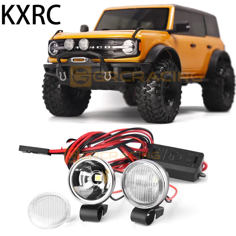 

20mm LED Round Headlight Pro Vertical Lens for 1/10 RC Crawler Car Traxxas TRX4 Defender AXIAL SCX10 90046 RC4WD D90 D110 Parts