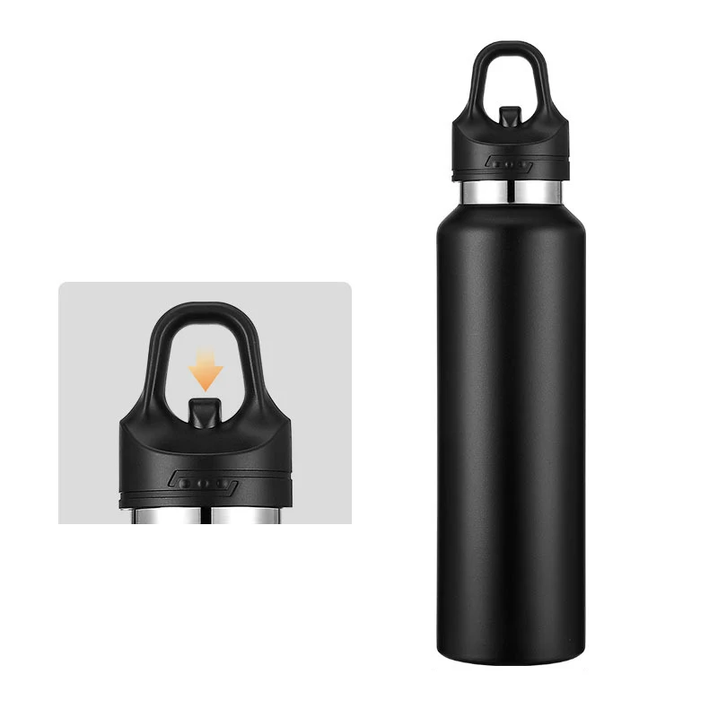 23OZ Travel Mug Press to Open the Lid insulated 316 STAINLESS STEEL Outdoor Portable Bottle Cup Vacuum Flasks Thermos Drinkware