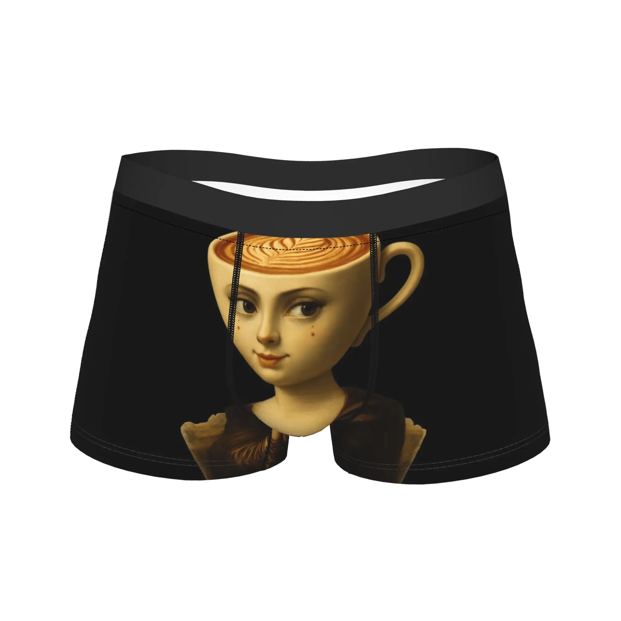 MONA BALLERINA CAPPUCCINA Underwear Italian Brainrot Elastic Underpants Shorts Briefs For Man 3D Pouch Plus Size Boxer Shorts