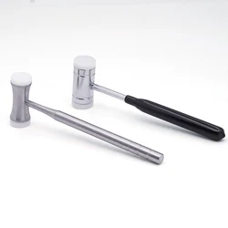 1pc Dental Bone Hammer Double-headed Nylon Stainless Steel Handle Replaceable Pad Dental Surgical Instrument