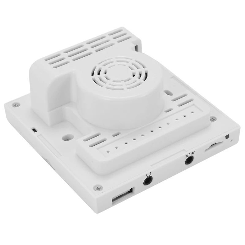 3X Wall Speaker Fm Radio With Time Display Headphone Jack Support Aux Audio Tf Card USB Disk Mp3 Player USB Charge image 3