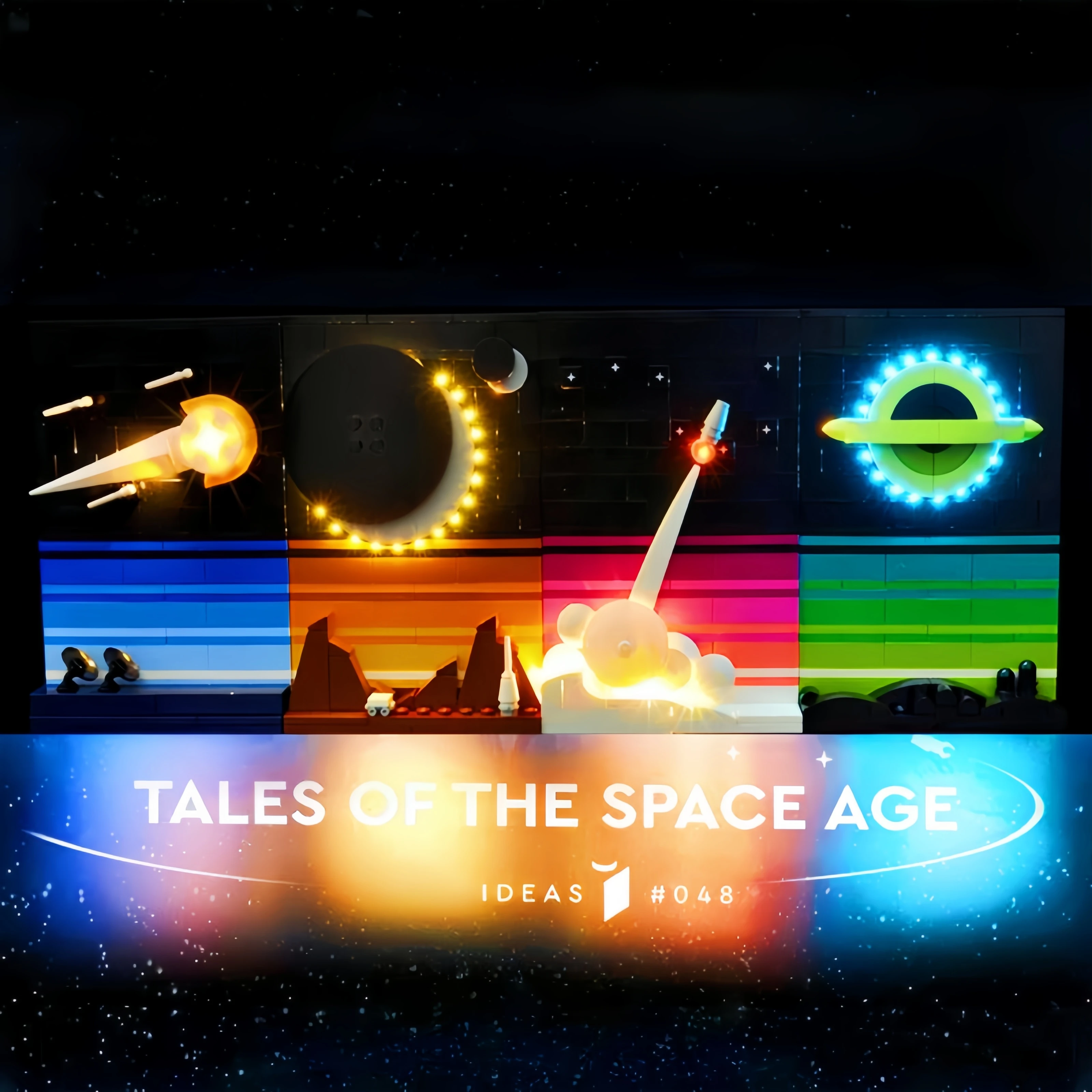 (Lego-Bausteine nicht im Lieferumfang enthalten) LED-Licht für Lego 21340 Ideas Series Tales of The Space Age, dekorative Lampe mit Batteriekasten