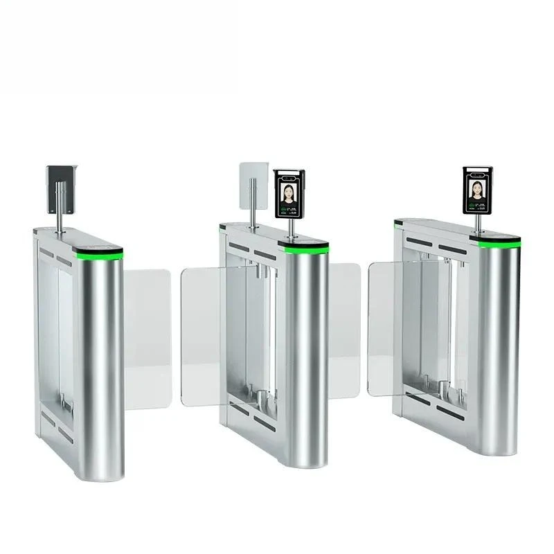 Swing Speed Gate Pedestrian Channel Access Control Machine for Office Building Gym with Card Swiping Attendance Facial